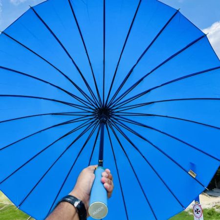 24 Ribs Premium Umbrella (Dark Blue) ৳